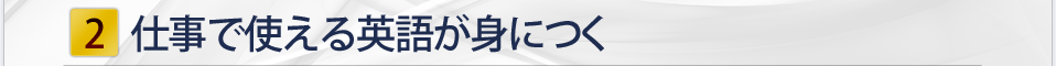 仕事で使える英語が身につく